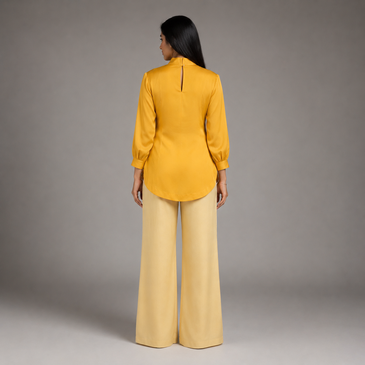 The Golden Wrap-Front Coord Set