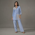 The Powder-Blue Tassel-Fringe Coord Set