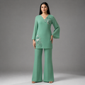 The Sage-Green Bell-Sleeve Coord Set